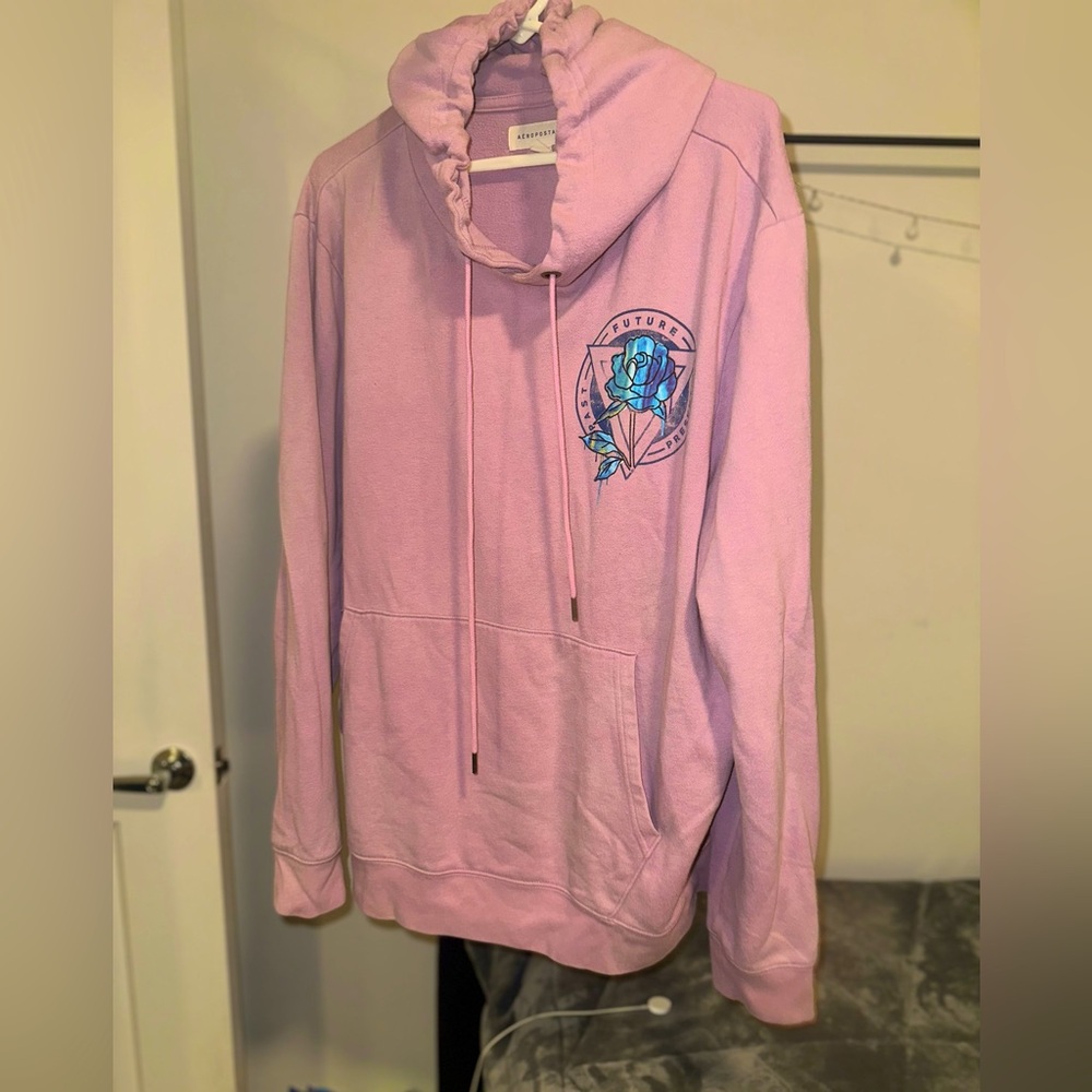 Blue Flower Aero Hoodie